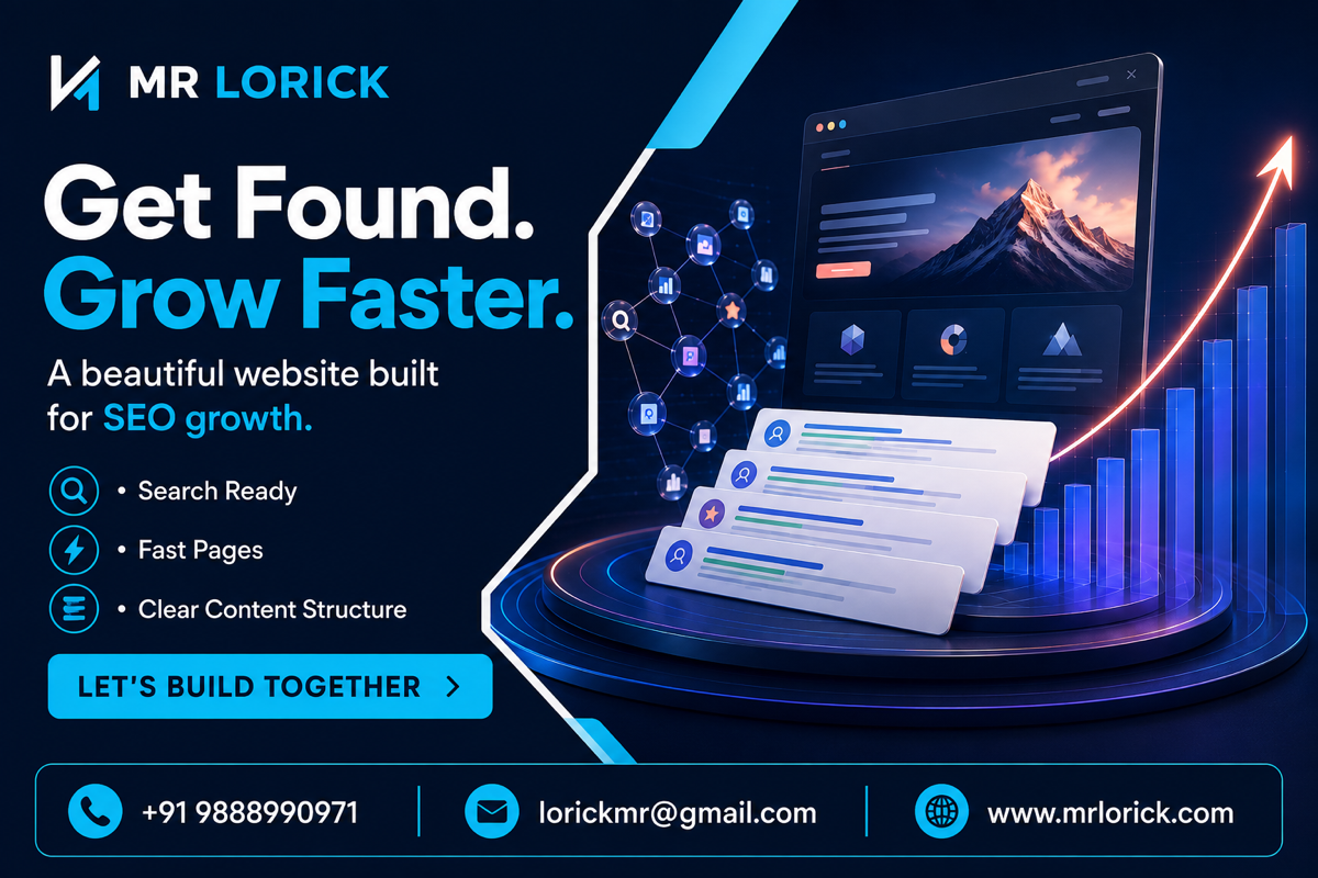 Poster for A beautiful website is not enough—build it for SEO growth