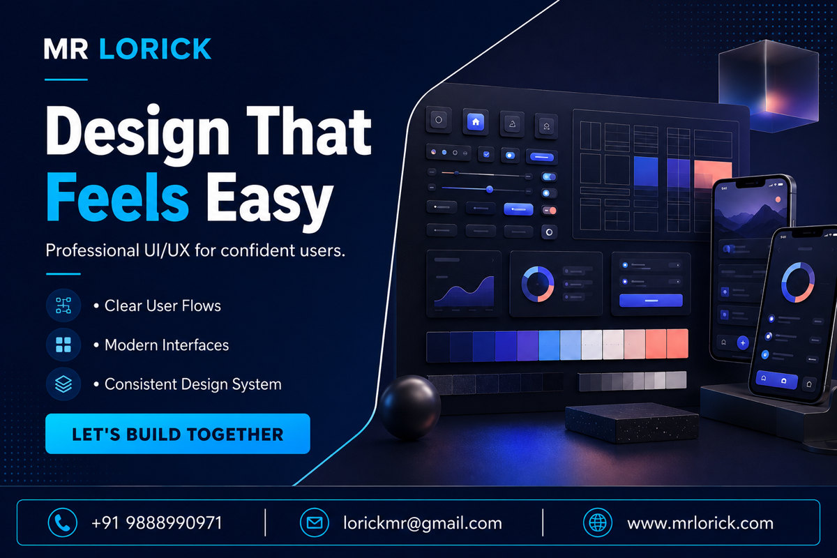 Poster for Professional UI/UX that makes your product feel easy